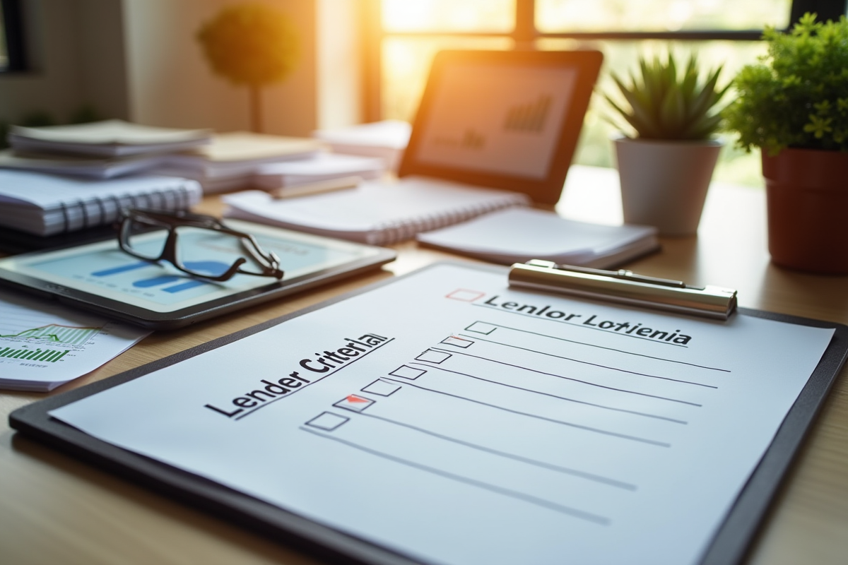 Bureau à domicile organisé avec checklist et documents sous la lumière naturelle